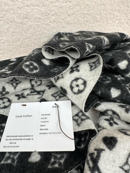 LOUIS VUITTON Game On Western Cashmere Knit Scarves Unisex 45*195cm