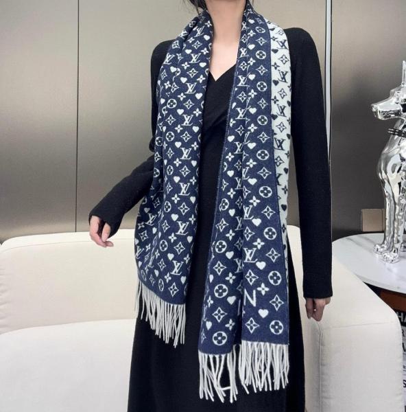 LOUIS VUITTON Cashmere Scarves Women's 177*45cm