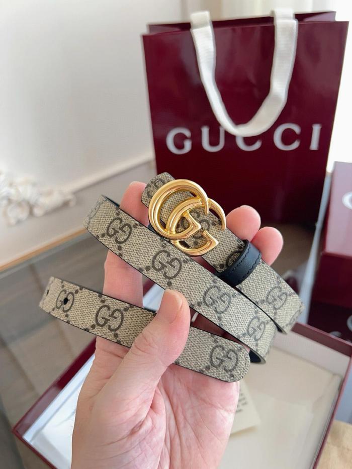 GUCCI Reversible Gg Marmont Thin Belt 2 CM