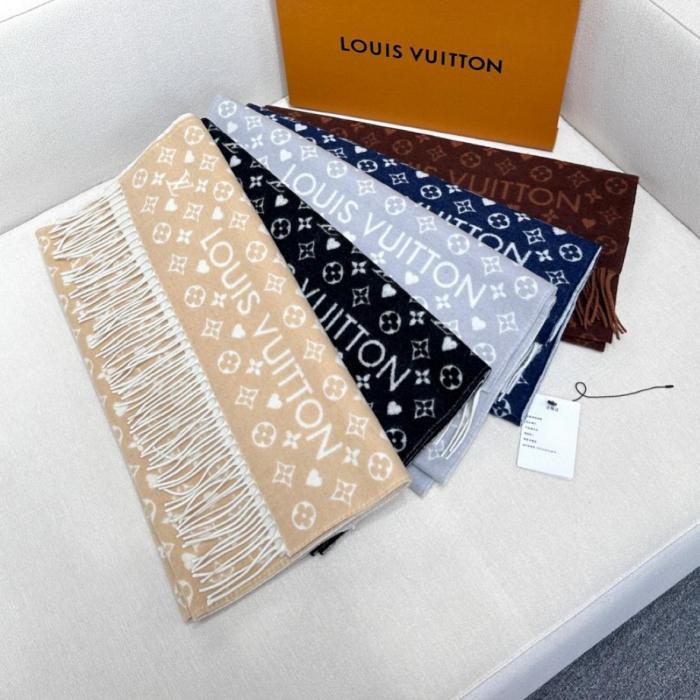 LOUIS VUITTON Cashmere Scarves Women's 177*45cm
