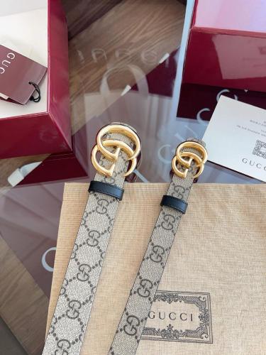 GUCCI Reversible Gg Marmont Thin Belt 2 CM