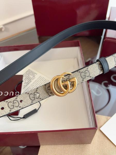 GUCCI Reversible Gg Marmont Thin Belt 2 CM