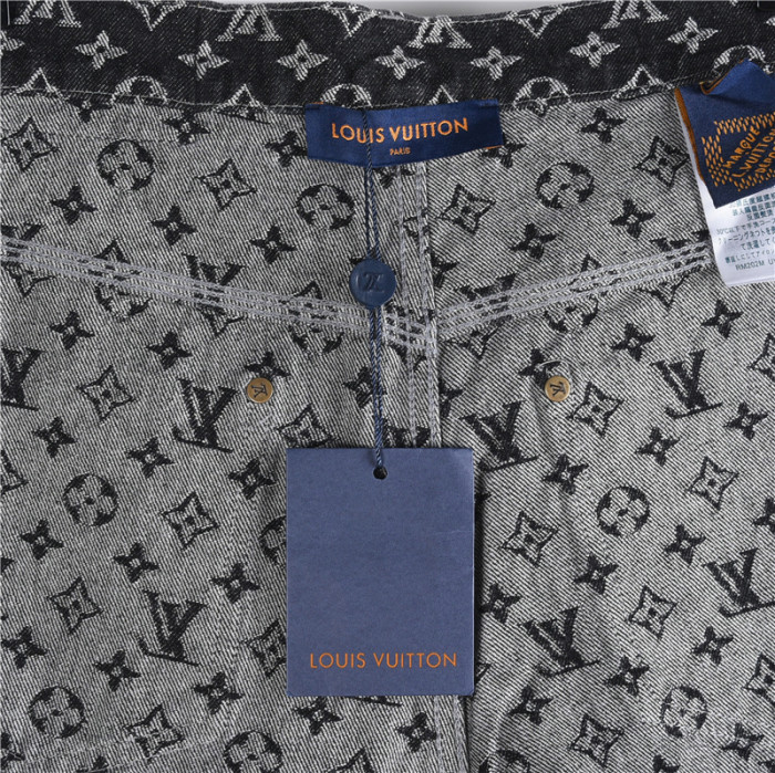 LOUIS VUITTON Monogram Jacquard Denim Skate Pants