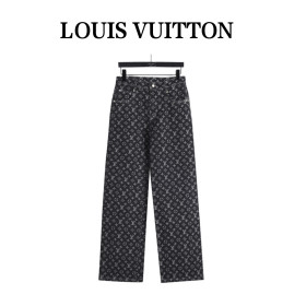 LOUIS VUITTON Monogram Jacquard Denim Skate Pants
