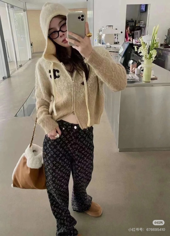 LOUIS VUITTON Monogram Jacquard Denim Skate Pants