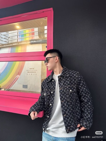  LOUIS VUITTON Monogram Jacquard Denim Jacket