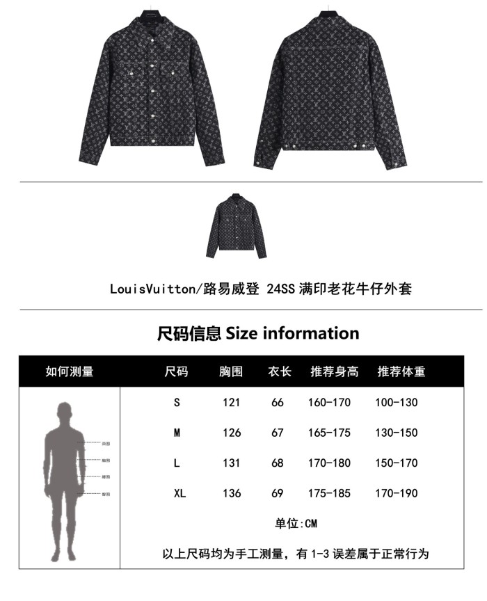  LOUIS VUITTON Monogram Jacquard Denim Jacket