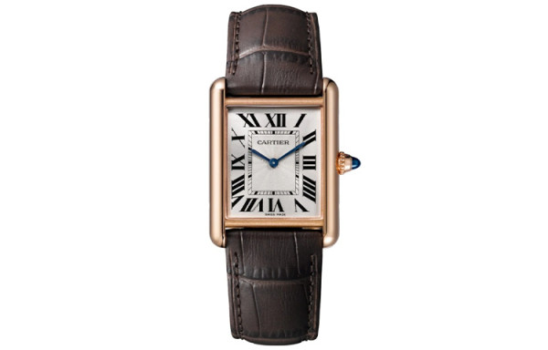CARTIER TANK DE Manual Mechanical Movement 30m Water Resistance Men's Watches Watch 33.7*25.5mm Silver Dial