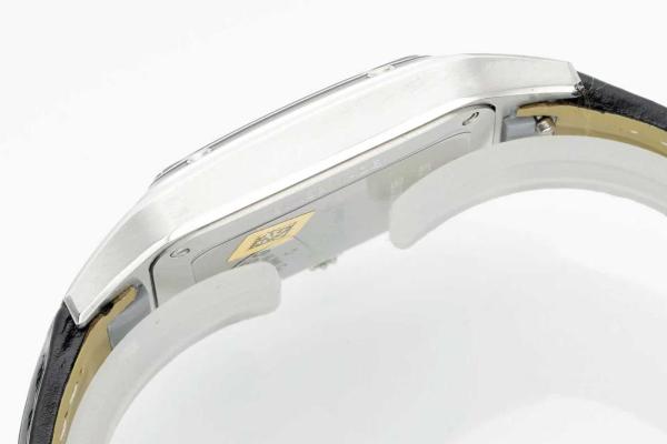 CARTIER SANTOS DE Manual Mechanical Movement Men's Watches Watch 43.5*31.4mm Black Dial Stainless Steel Case