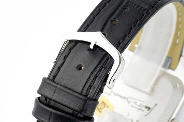 CARTIER SANTOS DE Manual Mechanical Movement Men's Watches Watch 43.5*31.4mm Black Dial Stainless Steel Case