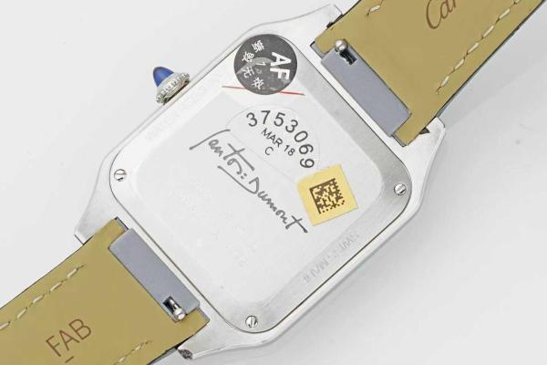 CARTIER SANTOS DE Manual Mechanical Movement Men's Watches Watch 43.5*31.4mm Black Dial Stainless Steel Case