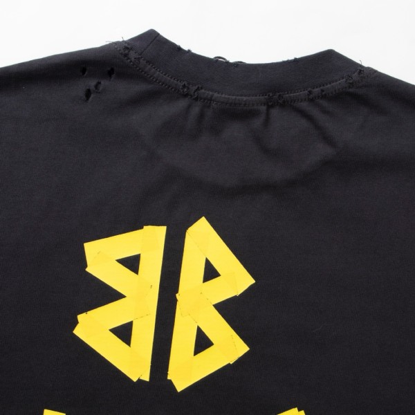 Balenciaga TAPE TYPE SS24 T Shirt Regular Fit Unisex Dark Gray