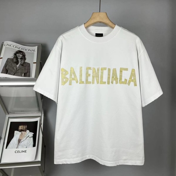 Balenciaga Tape Logo Crewneck T Shirt