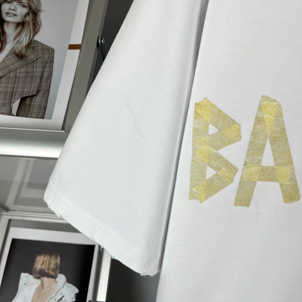 Balenciaga Tape Logo Crewneck T Shirt