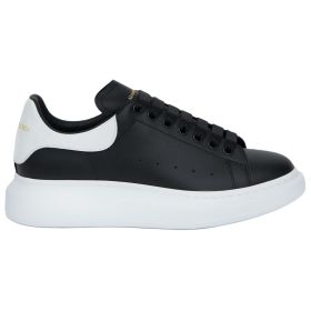 Alexander McQueen Cow Leather Low top Skateboard Shoes Black