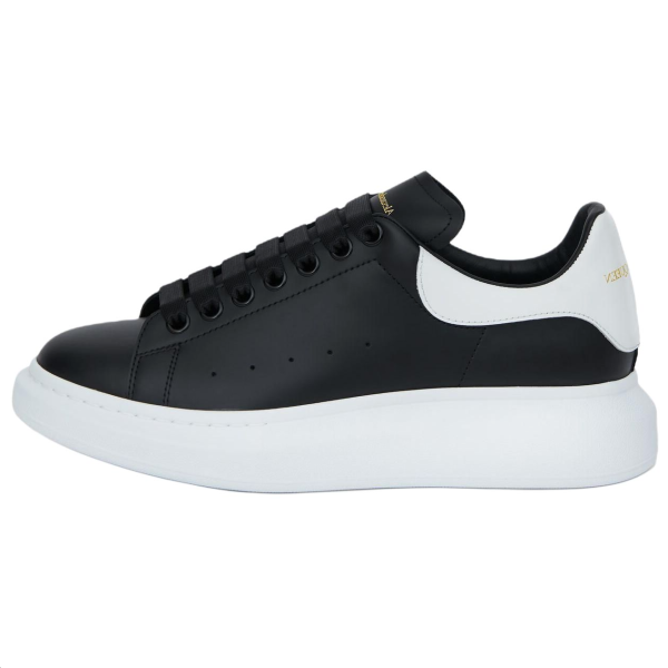 Alexander McQueen Cow Leather Low top Skateboard Shoes Black