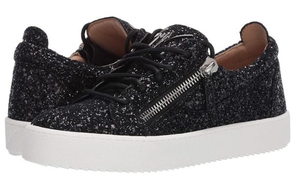 Giuseppe Zanotti/GZ Leather Low top Skateboard Shoes Men's Black White