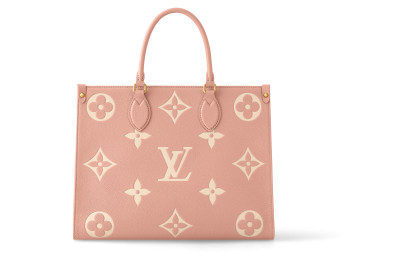 LOUIS VUITTON Onthego Mm Trianon Pink/Cream M46286 size 35*14*27 cm