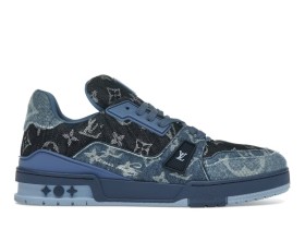 Louis Vuitton LV Trainer Blue Patchwork Monogram Denim