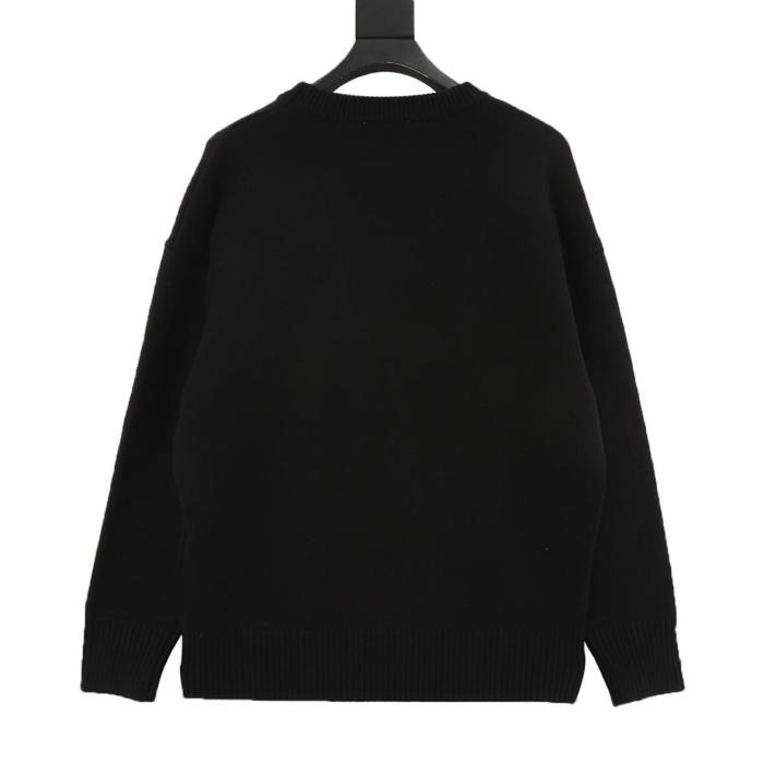 AMIPARIS Sweaters Men's Blue Crew Neck Moderate