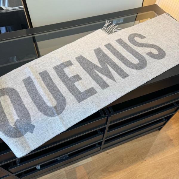 Jacquemus Virgin Wool Knit Scarves Men's Gray