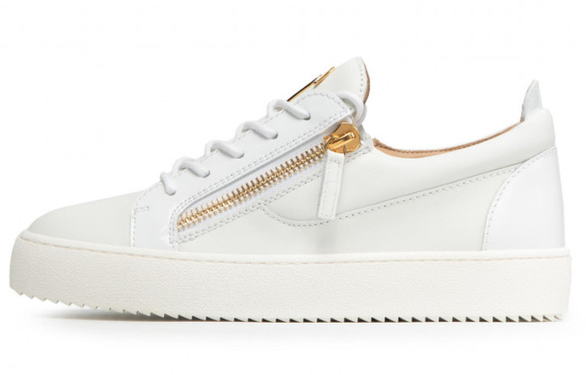 Giuseppe Zanotti Frankie Zip Detailed Lace Up Sneakers