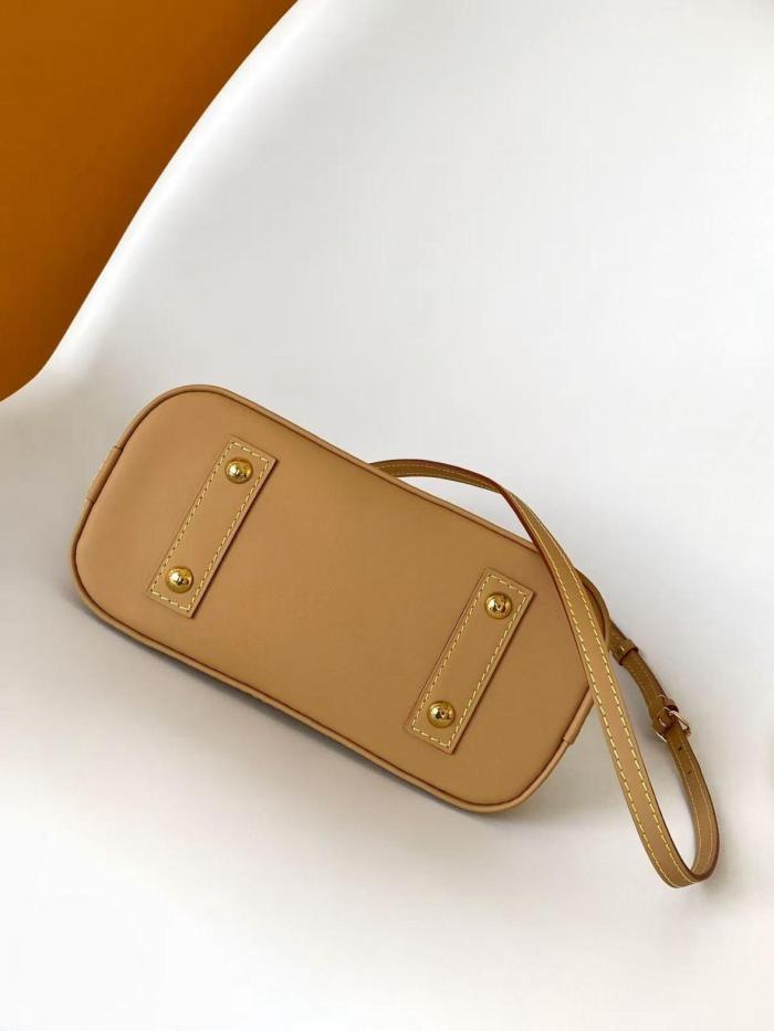 LOUIS VUITTON Alma BB Monogram Origin Linen Dome Bag, One Shoulder Handbag Small Women's Beige M27525 size 23.5*11.5*17.5 cm
