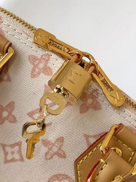 LOUIS VUITTON Alma BB Monogram Origin Linen Dome Bag, One Shoulder Handbag Small Women's Beige M27525 size 23.5*11.5*17.5 cm