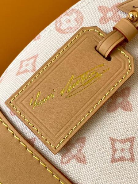 LOUIS VUITTON Alma BB Monogram Origin Linen Dome Bag, One Shoulder Handbag Small Women's Beige M27525 size 23.5*11.5*17.5 cm