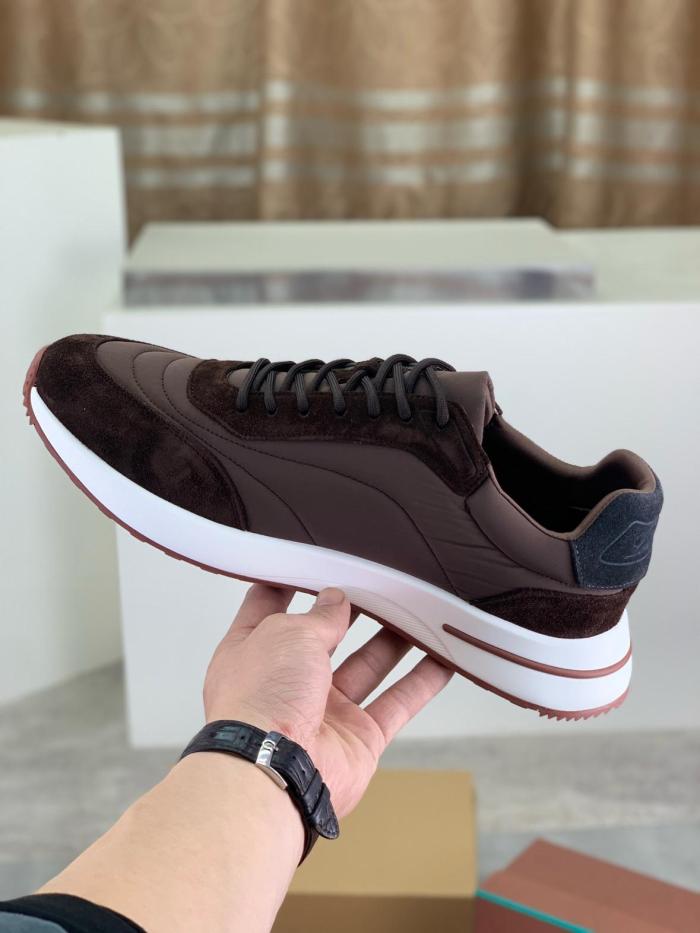 Loro Piana Week End Walk Low top Casual Shoes Men's Umber