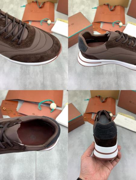 Loro Piana Week End Walk Low top Casual Shoes Men's Umber