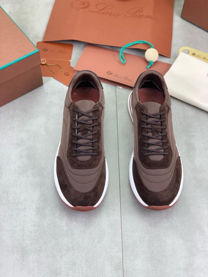 Loro Piana Week End Walk Low top Casual Shoes Men's Umber