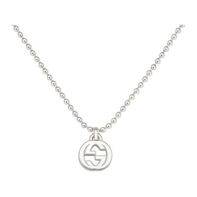 GUCCI Interlocking G Necklace In Silver
