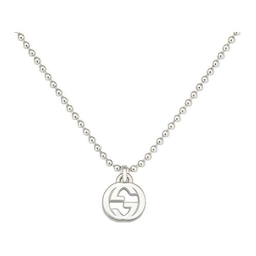 GUCCI Interlocking G Necklace In Silver