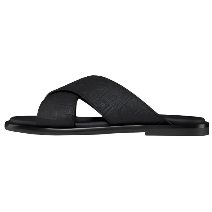 DIOR Alias Slide Slippers Men's Black