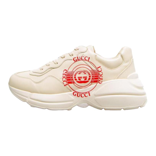 GUCCI Rhyton Stamp Print Sneakers