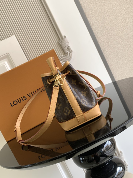 LOUIS VUITTON Nano Noe Monogram M81266 size 13*10*16 cm
