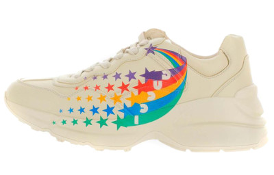 GUCCI Rhyton Low top Chunky Sneakers White Multicolor