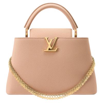 LOUIS VUITTON Capucines Taurillon Cow Leather Shoulder Bag, Crossbody Bag, Handbag Medium Women's Pink Brown M28245 size 31.05*11*20cm