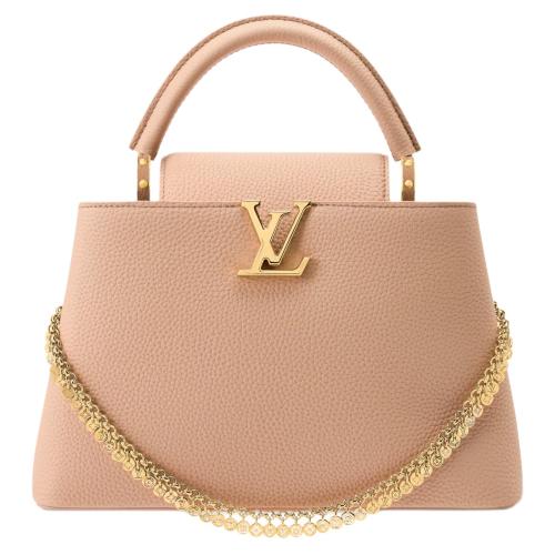 LOUIS VUITTON Capucines Taurillon Cow Leather Shoulder Bag, Crossbody Bag, Handbag Medium Women's Pink Brown M28245 size 31.05*11*20cm