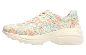 GUCCI Rhyton Liberty London Leather Low top Chunky Sneakers Mint Green