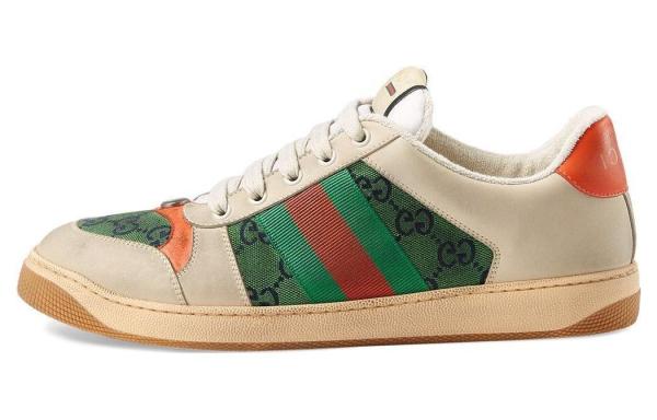 GUCCI Screener Distressed Shoes Stylish Skateboarding Shoes Traffic Lights