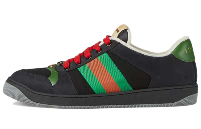 Gucci Screener Suede 'Black Green'