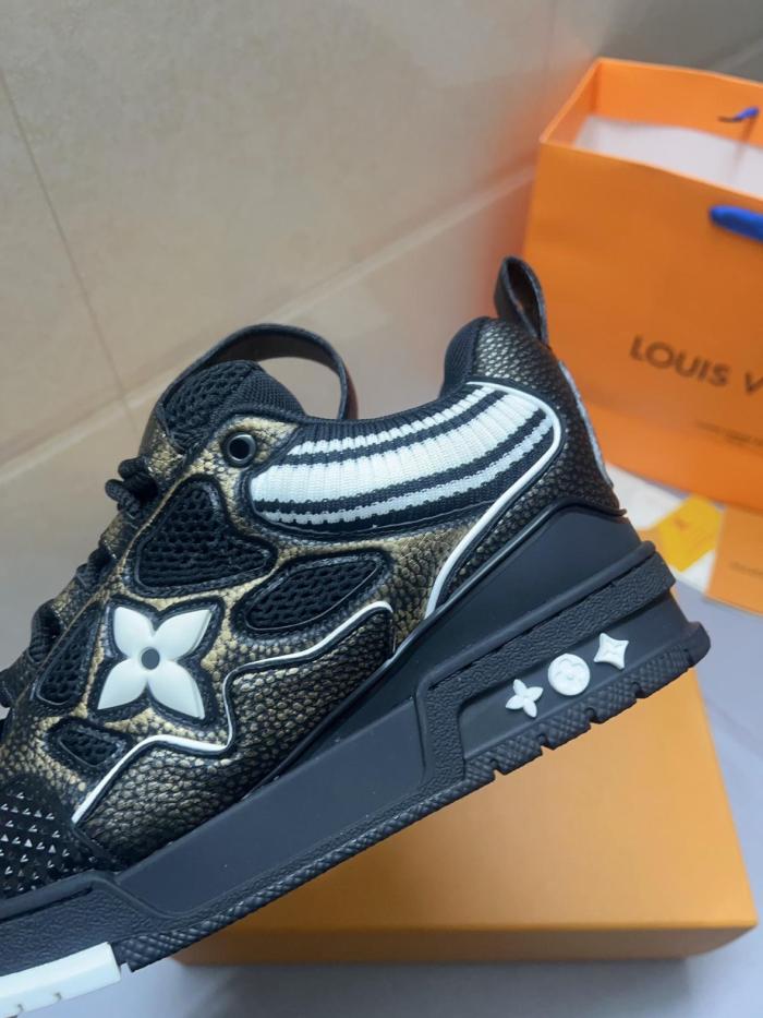 LOUIS VUITTON Skate Low top Skateboard Shoes Black
