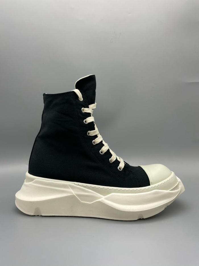 Rick Owens DRKSHDW Jumbo High top Canvas Shoes Black