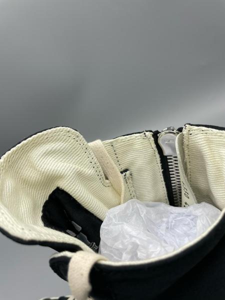 Rick Owens DRKSHDW Jumbo High top Canvas Shoes Black