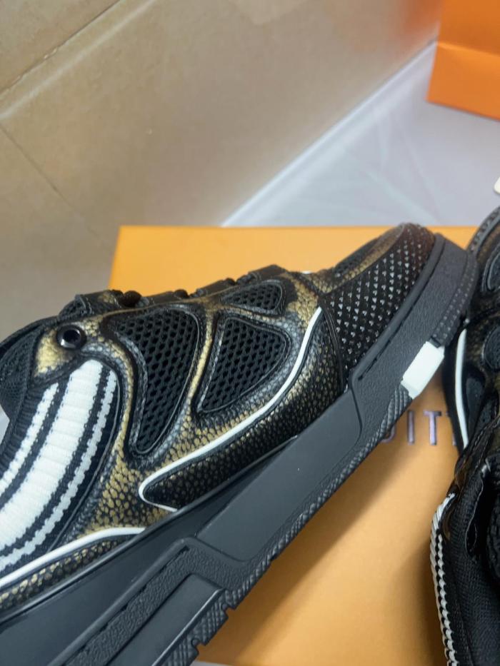 LOUIS VUITTON Skate Low top Skateboard Shoes Black