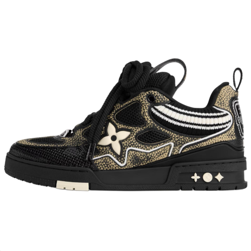 LOUIS VUITTON Skate Low top Skateboard Shoes Black