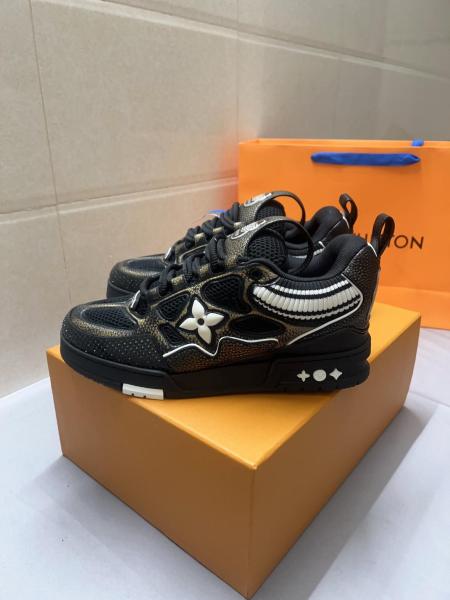 LOUIS VUITTON Skate Low top Skateboard Shoes Black
