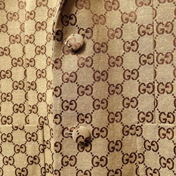 GUCCI Gg Supreme Linen Blazer